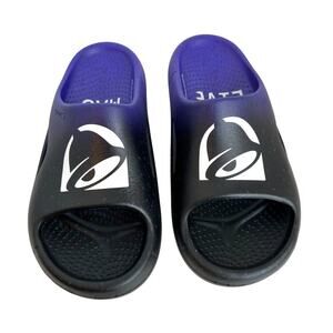 CROCS Taco Bell x Crocs Mellow Slide Live Mas in Ultra Violet & Black Size 7